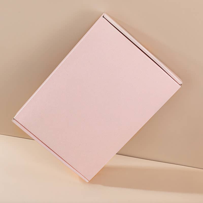 50pc, 4 sizes Pink corrugated cardboard mailer shipping box