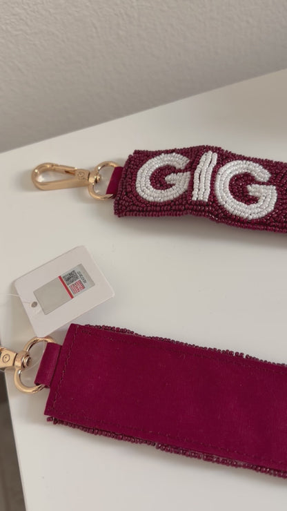 A&M Gig 'Em Aggies Beaded Bag Strap